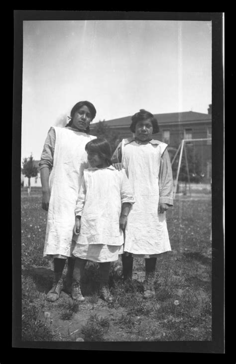 Three Girls Pupils Of Goverment Boarding School Uintah