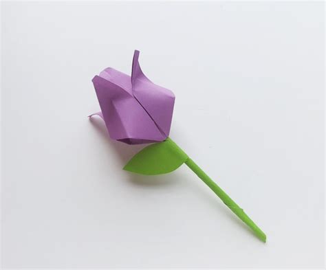 Origami Paper Tulip Craft Milestone Mom Llc