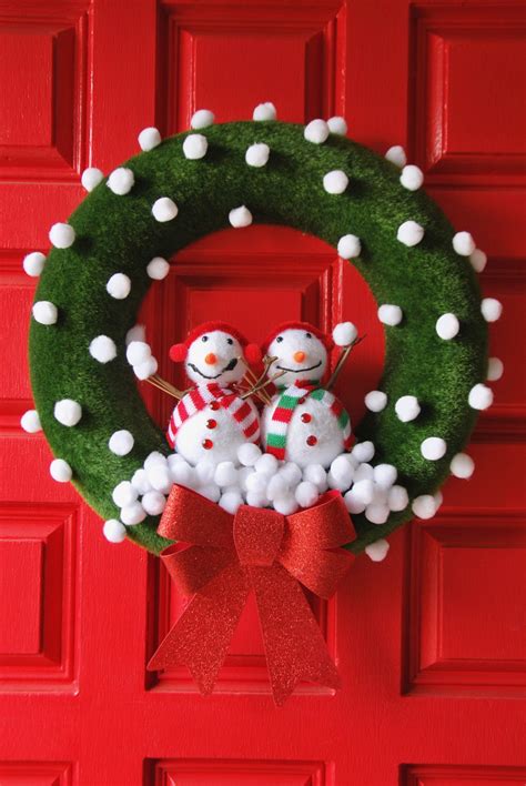 Snowman Wreath From Dollar Tree Showit Blog