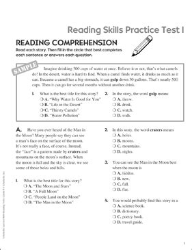 1st grade reading worksheets tagalog. Declarative 3rd grade reading assessment test printable ...