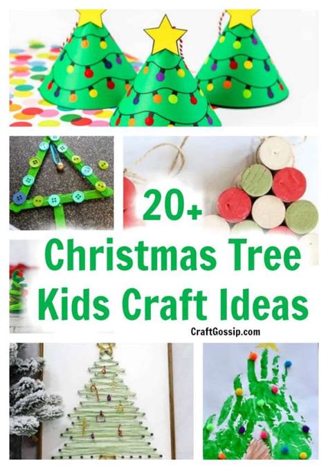 20 Christmas Tree Crafts For Kids To Make