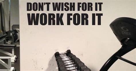 Dont Wish For It Work For It Wall Quote Decal Sticker