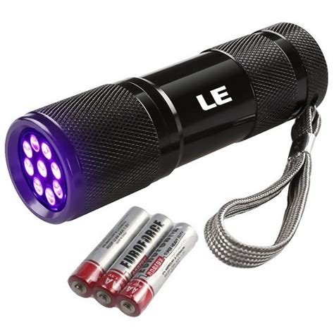 9 Leds Uv Torch Backlight 395nm Ultra Violet Le