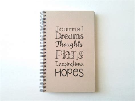 Journal Dreams Thoughts Plans Inspirations Hopes Journal Spiral