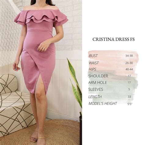 Comfy Cristina Semi Formal Neoprene Dress Free Size Fits Small To Medium Built Shopee Philippines