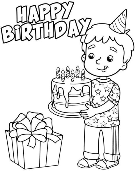 Happy Birthday Coloring Pages