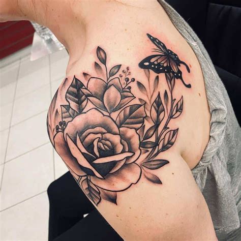 Https://tommynaija.com/tattoo/floral Tattoo Design Black