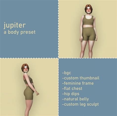 Sims Body Presets Most Realistic Body Mods Download