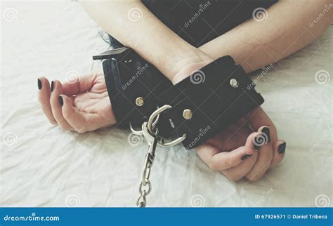 Tied Up Stock Image Image Of Black Slave Smooth Handcuffs 67926571