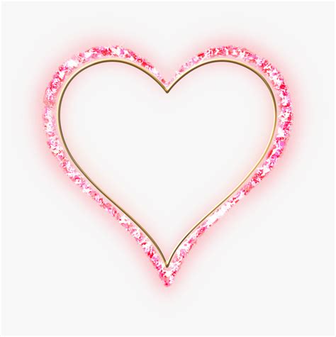 Pink Glitter Heart Png Transparent Png Kindpng