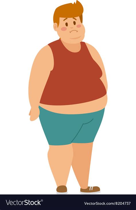 Cartoon Character Of Fat Babe Royalty Free Vector Image