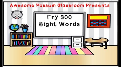 Fry 300 Sight Words Youtube