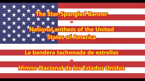 Himno Nacional De Los Estados Unidos National Anthem Of Usa Enes