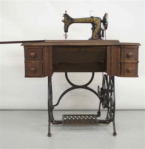 Antique Damascus Sewing Machine Table Ebth