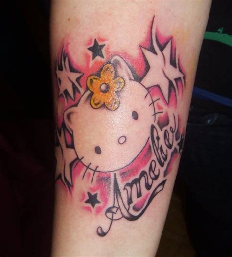 Cute Hello Kitty Amelie Tattoo Tattoomagz › Tattoo Designs Ink