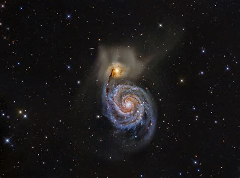 The Whirlpool Galaxy M51 Picture Of The