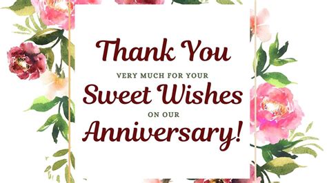 50 Best Thank You Messages For Anniversary Wishes Thank You Note 2023