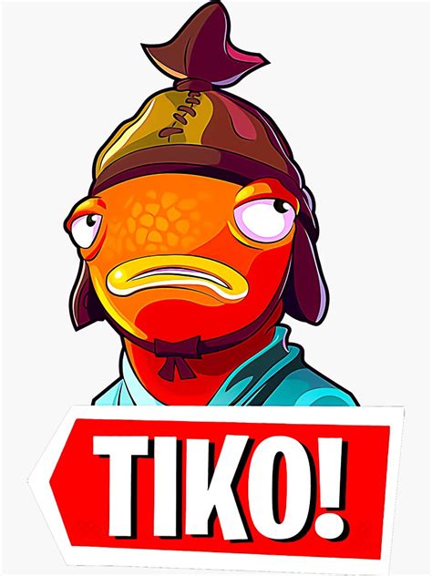 Tiko Fish Dippy Sticker By Stacey675 Redbubble