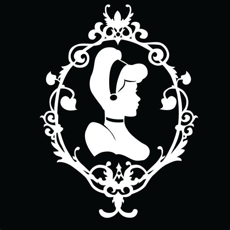 Download Cinderella Silhouette vinyl decal by HappyRhinoDesigns on ...