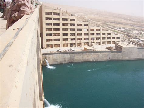 A Big View From The Top Of The Dam On The Euphrates River One Of Two