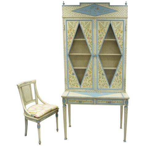 If your desk is worn out and you want it to look new again, it can! Hand Painted Secretary Desk - Home Furniture Design