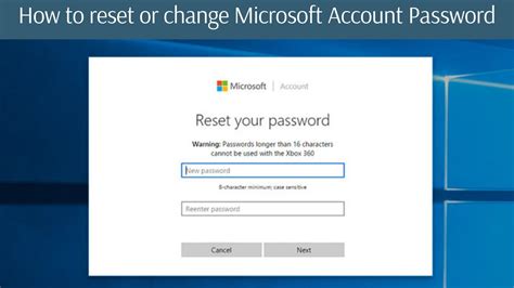 How To Reset Or Change Microsoft Account Password Youtube