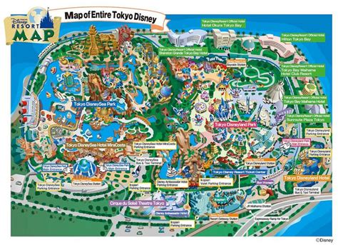 Tokyo Disney Resort An Overview Tokyo Disney Resort Disneyland Map