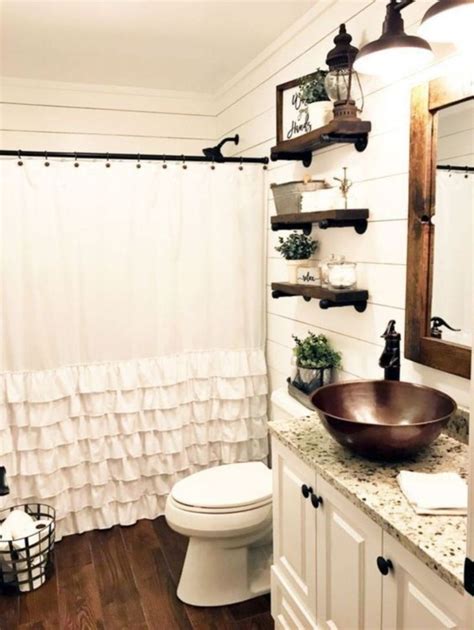 See our roundup of 55 inspiring bathroom decor ideas, including pointers on creative color palettes, organizing your space, and much more. Stunning Farmhouse Small Bathroom Decorating Ideas 08 ...