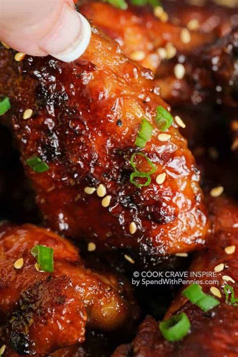 Place the chicken wings in a large bowl along with the oil. Hot Chicken Wings Recipe {Sticky & Crispy} - Spend With ...