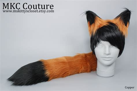 Orange Fox Costume Fox Ears And Tail Made Of Quality Faux Fur