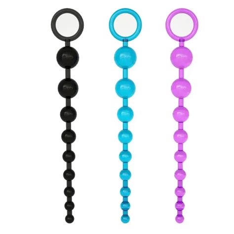 Silicone Pull Ring Ball Beads Butt Plug Stimulator Masturbation Sex Erotic Toy For Adults Women
