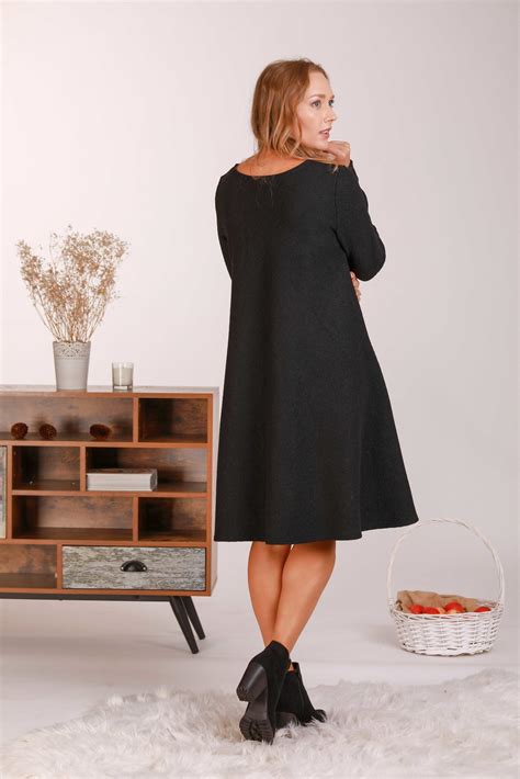 Long Sleeve Wool Dress Allseams