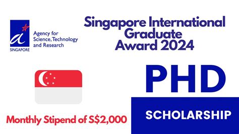 Singapore International Graduate Award 2024 For Phd Students Singapore