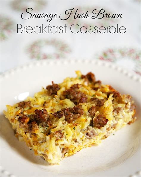 Sausage Hash Brown Breakfast Casserole Plain Chicken Bloglovin