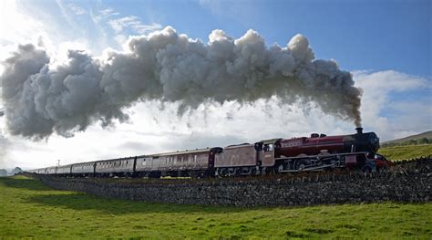 Moving Train Releasing Smoke During Daytime Galatea Passing Ingman