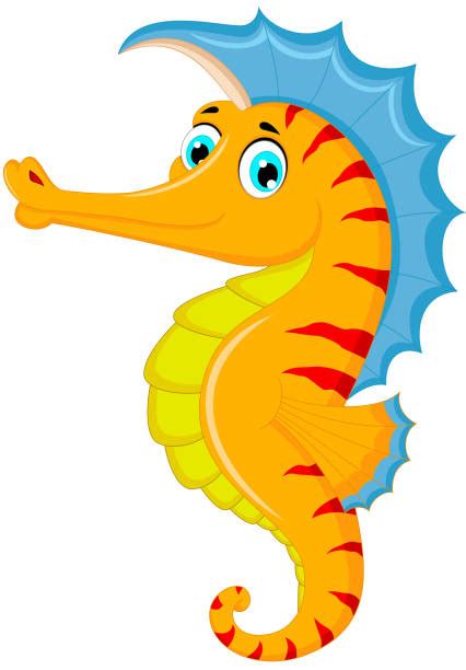 Yellow Seahorse Illustrations Royalty Free Vector Graphics And Clip Art