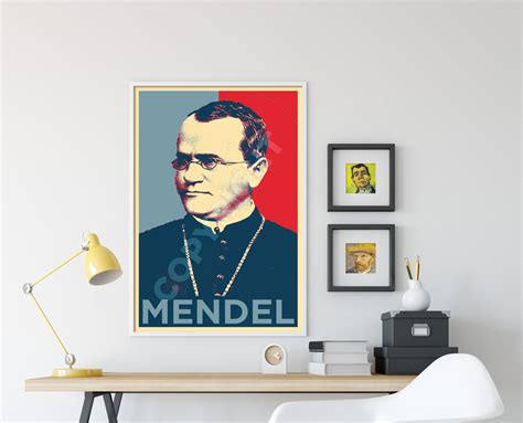 Gregor Mendel Original Art Print Photo Poster T Hope Etsy México