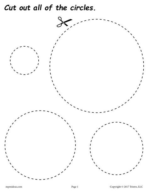 Tracing And Cutting Worksheet