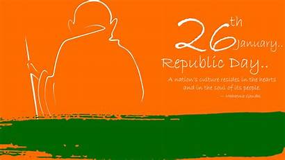 Republic Happy Gandhi Mahatma Wallpapers Festivals India
