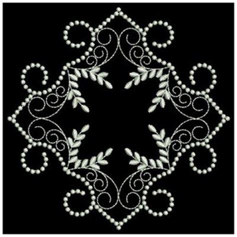 Candlewick Whitework Quilt Embroidery Design