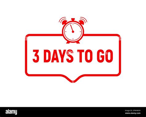 3 Days To Go Last Countdown Icon Three Day Go Sale Price Offer Promo