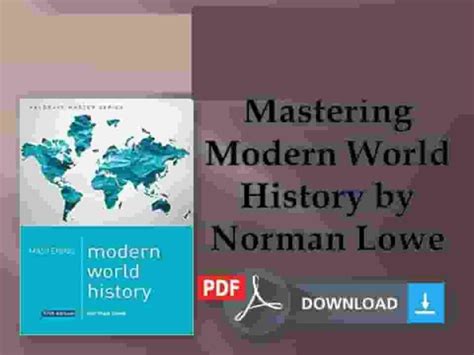 Mastering Modern World History By Norman Lowe Download