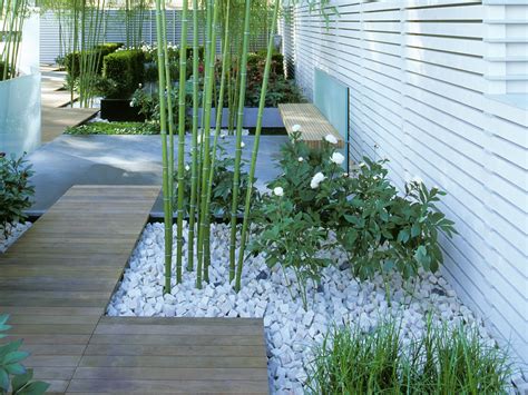 Water, koi fish, rock & sand, garden bridges, stone lantern, garden fence and flowers & trees. 10 Modern Japanese Garden Design Ideas #18033 | Garden Ideas