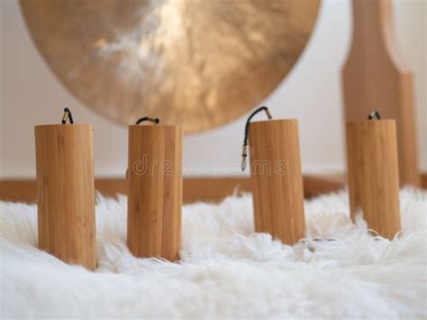 Koshi Chimes And Gong Sound Healing Instrument For Ceremony Stock Photo