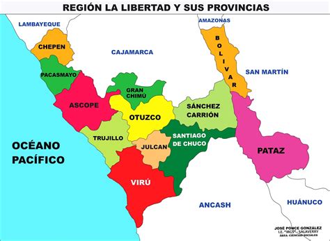 Mapa De La Provincia De Trujillo Y Sus Distritos Images