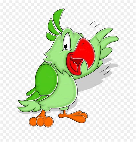 Download Cartoon Green Parrot Clipart 5572064 Pinclipart