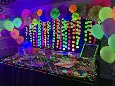 20 Neon Party Decoration Ideas