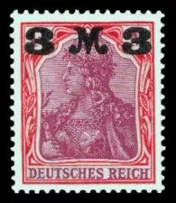 Das sammelgebiet raritäten ist neben den normalen briefmarken ein großer reiz für viele briefmarkensammler. Germania (mit schwarzem Aufdruck) - Briefmarke Deutsches Reich