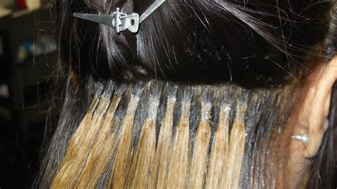Keratin Fusion Extensions Using The Flat Bond Technique Hair Extensions