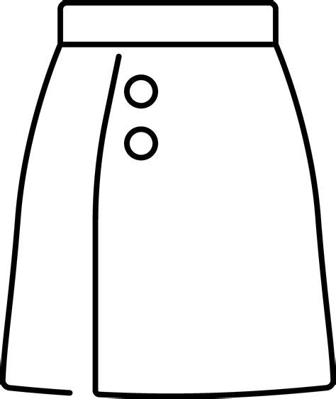 Isolated Mini Skirt Icon In Outline Style 24555884 Vector Art At Vecteezy